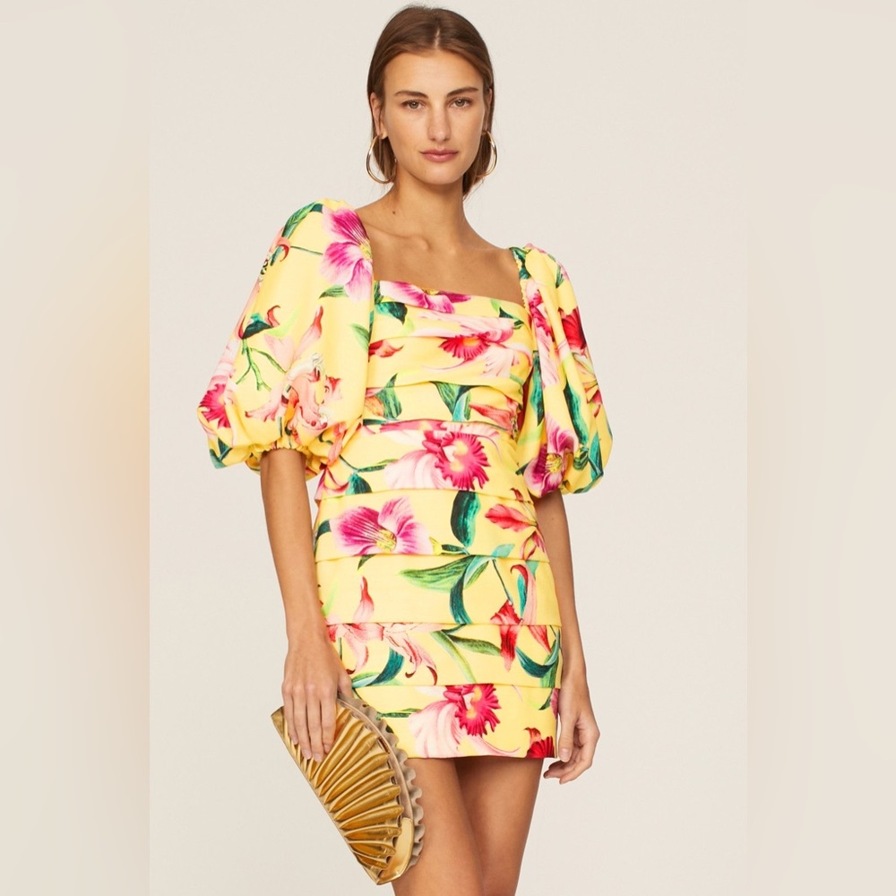 PatBO Laelia Puff Sleeve Mini Dress 10